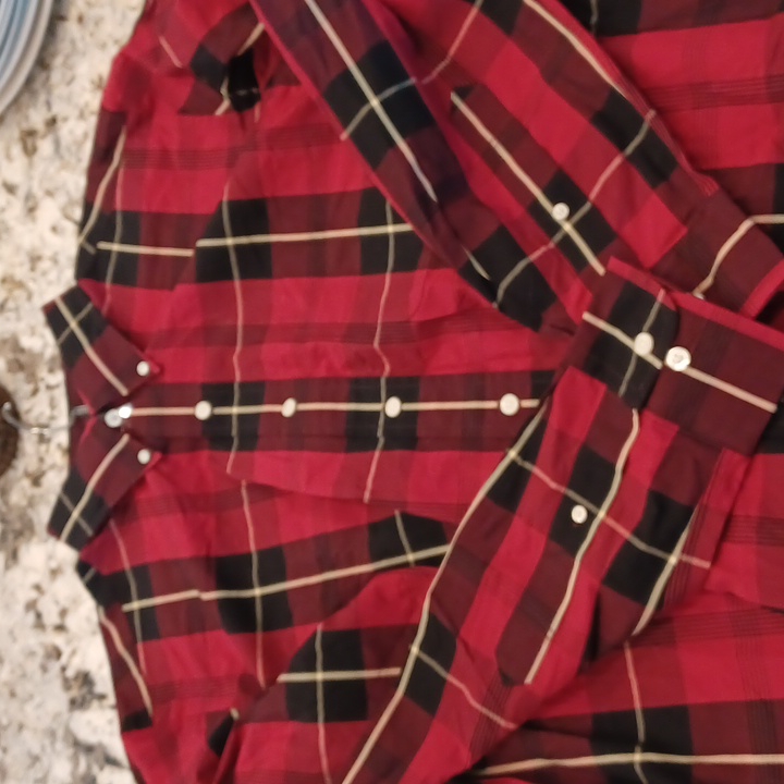 Fairway  Greene Mens Sz Large Plaid Shirt